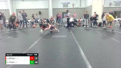 96 lbs Round 6 (8 Team) - JT Milligan, Virginia Patriots vs Elijah Friend, East Coast Elite