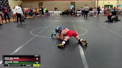 80 lbs Quarterfinal - Vito Naljayan, Young Guns vs Michael Saile, CRWA