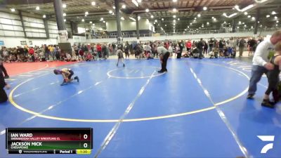 67 lbs Round 1 - Jackson Mick, Chesapeake vs Ian Ward, Shenandoah Valley Wrestling Cl