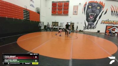 67-71 lbs Round 1 - Tyce Grant, Cody Wrestling Club vs Paxton Herd, Powell Wrestling Club