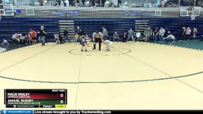 46 lbs Quarterfinal - Macie Ensley, Homedale Wrestling vs Samuel Bushey, Mountain Man Wrestling Club