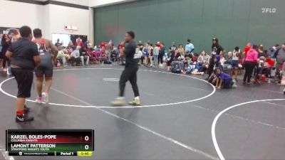 Cons. Round 2 - Karzel Boles-Pope, Columbia Knights vs Lamont Patterson, Stratford Knights Youth