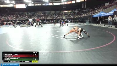 120 lbs Cons. Round 4 - Warren Cook, Forest Grove vs Peyton Gurney, Ridgevue