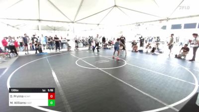 138 lbs Semifinal - Demian Pryima, Newport Harbor vs Michael Williams, Eastvale Elite WC