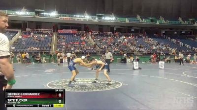 2A 126 lbs Champ. Round 1 - Simitrio Hernandez, North Wilkes vs Tate Tucker, Washington