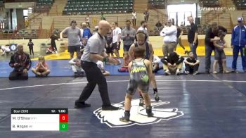 79 lbs Final - Micky O'Shea, South Forsyth War Wrestling vs Bentlee Hogan, Morris Fitness