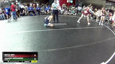 105 lbs Round 4 (6 Team) - Bryce Siem, Minnesota Gold vs Madden Hernandez, Idaho