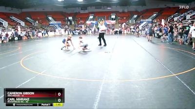 112 lbs Cons. Round 4 - Cameron Gibson, Wellington vs Carl Nihranz, Roughnecks WC