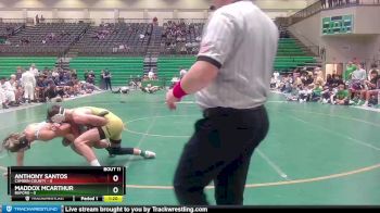 132 lbs Placement Matches (8 Team) - Anthony Santos, Camden County vs Maddox McArthur, Buford