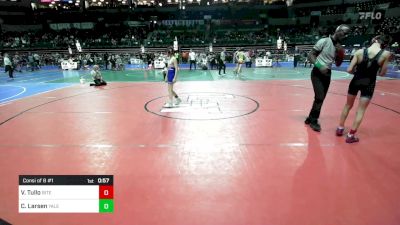 90 lbs Consi Of 8 #1 - Vincenzo Tullo, Bitetto Trained Wrestling vs Chase Larsen, Yale Street