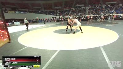 3A-170 lbs Cons. Round 2 - Logan Lewis, Rainier vs Gavin Koch, Dayton