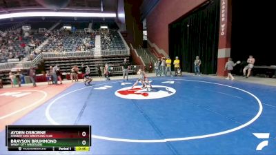 83 lbs 5th Place Match - Brayson Brummond, Windy City Wrestlers vs Ayden Osborne, Cowboy Kids Wrestling Club