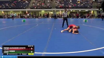 85 lbs Semifinal - Colin Weber, Ringers vs Peter Alexander Schutz, MN Elite