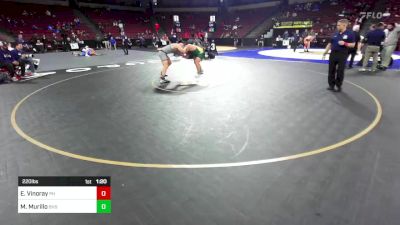 220 lbs Round Of 16 - Michael Murillo, Bakersfield (CS) vs Elijah Vinoray, Patrick Henry (SD)