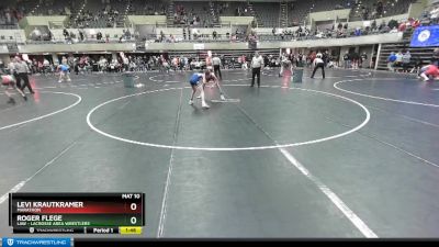 125 lbs Cons. Semi - Levi Krautkramer, Marathon vs Roger Flege, LAW - Lacrosse Area Wrestlers