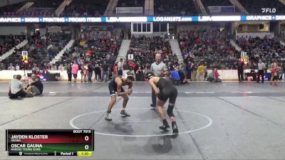 106 lbs Quarterfinal - Oscar Gauna, Kansas Young Guns vs Jayden Kloster, Salina