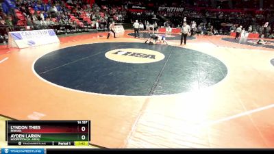 1A 157 lbs Cons. Semi - Lyndon Thies, Roxana vs Ayden Larkin, Hoopeston (H. Area)