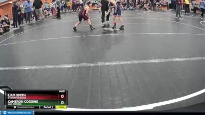 50 lbs Quarterfinal - Liam Smith, Gaston Grizzlies vs Cameron Coggins, LWC Express