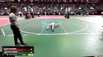 68 lbs Quarterfinal - Cyler Gilmore, GWRA vs Trenton Hosom, CPWA