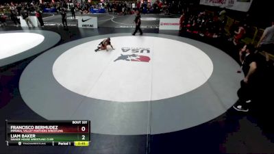 53 lbs Cons. Round 2 - Francisco Bermudez, Imperial Valley Panthers Wrestling vs Liam Baker, Savage House Wrestling Club