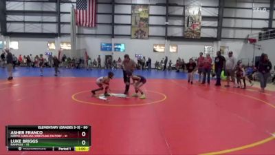 60 lbs Champ. Round 3 - Asher Franco, North Carolina Wrestling Factory vs Luke Briggs, Rampage