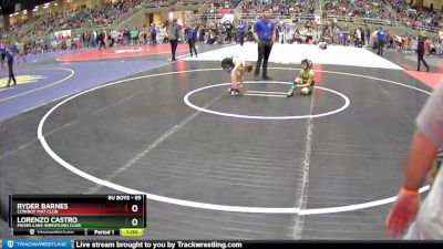 85 lbs Quarterfinal - Ryder Barnes, Cowboy Mat Club vs Lorenzo Castro, Moses Lake Wrestling Club