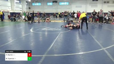 118-E lbs Consi Of 4 - Pepper Martin, WV vs Mason Spence, OH