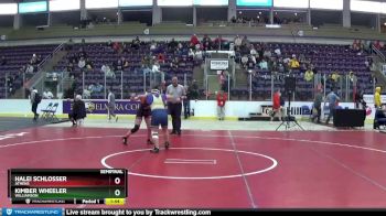 138 lbs Semifinal - Kimber Wheeler, Williamson vs Halei Schlosser, Athens