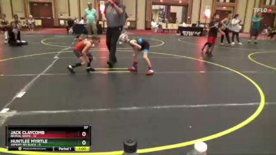 52 lbs Finals (8 Team) - Jack Claycomb, Revival White vs Huntlee Myrtle, Armory WA Black