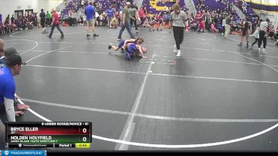 61 lbs Semifinal - Bryce Eller, Jet vs Holden Holyfield, James Island Youth Wrestling C