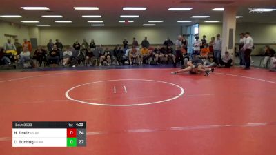 182 lbs Rr Rnd 1 - Hunter Goelz, Bethel Park HS vs Cohen Bunting, All American HS