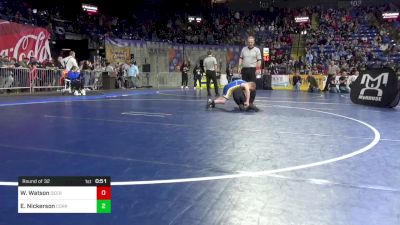 90 lbs Round Of 32 - Wade Watson, Deer Lakes vs Emmett Nickerson, Corry