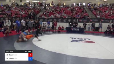 60 kg Quarters - Jordyn Raney, Union County High School Wrestling vs Karson Brown, Ohio