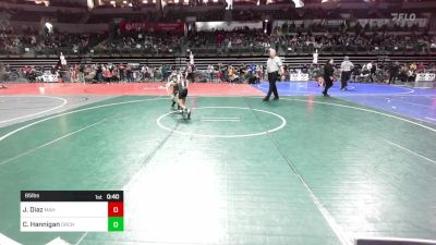 65 lbs Consi Of 8 #1 - Joshua Diaz, Mahwah vs Chase Hannigan, Orchard South WC