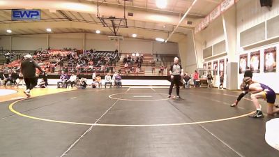 92 lbs Semifinal - Kyler Ward, Cushing High School vs Dax Delacerda, Bristow High School