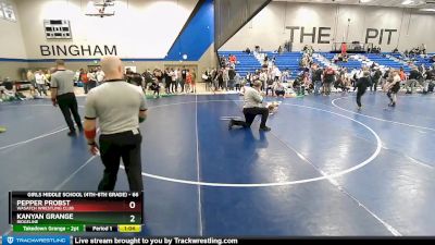 66 lbs 3rd Place Match - Kanyan Grange, Ridgeline vs Pepper Probst, Wasatch Wrestling Club