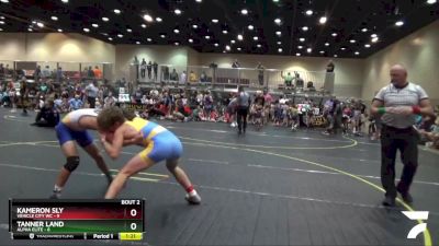 130 lbs Round 1 (6 Team) - Kameron Sly, Vehicle City WC vs Tanner Land, Alpha Elite