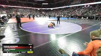 D3-145 lbs Semifinal - Mason Hoopman, Cedar Grove-Belgium vs Tyler Sunday, Clear Lake