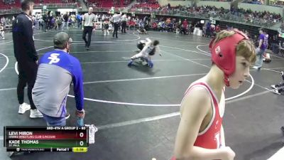 80 lbs Quarterfinal - Levi Miron, Hawks Wrestling Club (Lincoln) vs Kade Thomas, St. Paul