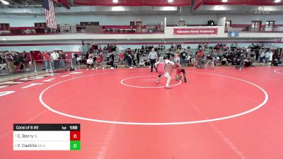 170 lbs Consi Of 8 #2 - Caleb Berry, Silver Lake vs Yoniel Castillo, Salem