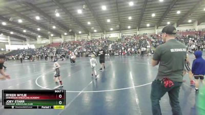 52 lbs Champ. Round 1 - Ryker Wylie, Sanderson Wrestling Academy vs Joey Starr, Fremont Wrestling Club