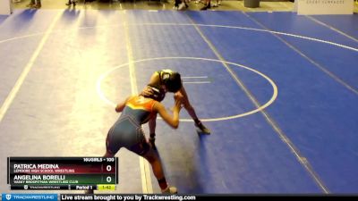 100 lbs Quarterfinal - Angelina Borelli, Vasky BrosPitman Wrestling Club vs Patrica Medina, Lemoore High School Wrestling