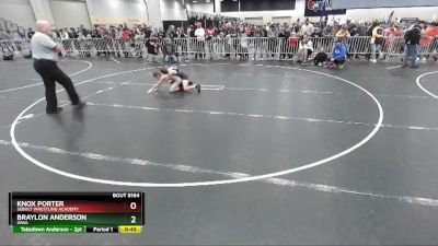 74 lbs Cons. Round 3 - Knox Porter, Sebolt Wrestling Academy vs Braylon Anderson, Iowa