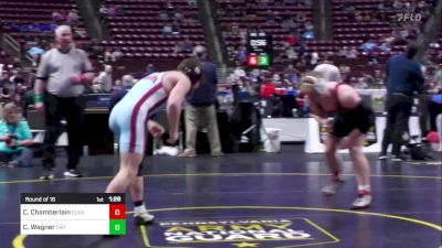 189 lbs Round Of 16 - Carter Chamberlain, Clearfield vs Cody Wagner, Faith Christian