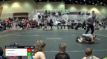 75 lbs Round 2 (6 Team) - Brody Caswell, #papatoddstrong vs Luca Andrews, Michigan Matcats