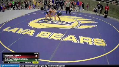 130 lbs Round 2 - Emily Alvarado De Leon, Hillsboro Mat Club vs Madison Turner, Banks Mat Club, Inc