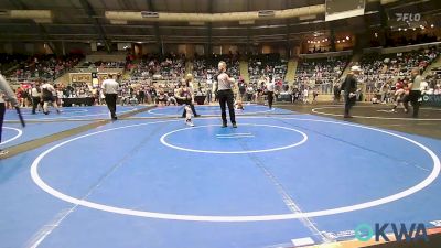 76 lbs Consi Of 8 #2 - Kayden Dennis, Skiatook Youth Wrestling 2022-23 vs Trey Howell, R.a.w.