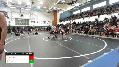 132 lbs Cons. Round 1 - Bryson Floyd, San Clemente vs Paul Do, North Torrance