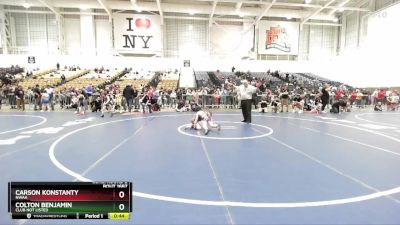 75 lbs Cons. Round 2 - Carson Konstanty, NWAA vs Colton Benjamin, Club Not Listed