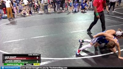 63-65 lbs Round 3 - Lawson Arrieta, Fort Lupton Metro Wrestling Club vs Jack Knapp, Rocky Mountain Wrestling Club